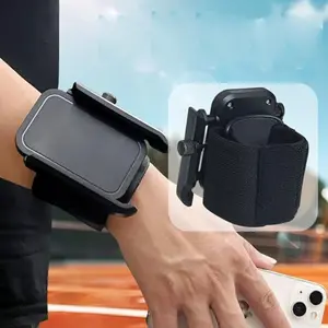 Wrist Phone Holder, adjustable strap for running, sports and navigation, universal wrist-mounted device for live streaming and outdoor use.