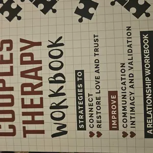 Couples Therapy Workbook A Relationship Workbook for Couples