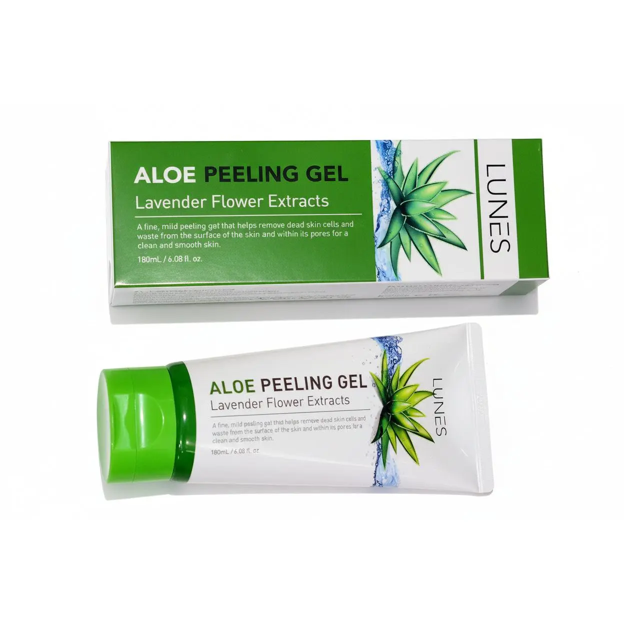 Aloe Peeling Gel Lavander Flower Extracts.