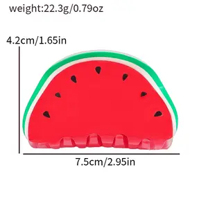 Charming Summer Fruit Acrylic Claw Clip - Colorful Watermelon & Orange Hairpin for Women and Girls