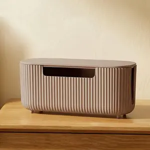 Cable Management Box Cable Management Kit for Power Strip to Hide Wires,Cord Organizer Boxes,Safe ABS Material Wire Organizer of Cable Clips Sleeve for Home & Office