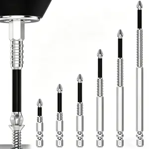 SDFC 25 50 65 70 90 150mm 1 Set High Magnetic Screwdriver Drill Bit Set Premium S2 Steel Strong Magnetism Non Slip Long Reach Driver Bits for Electric Drill Impact Driver Home DIY and Professional Repair Projects