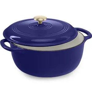 Best Choice Products Enamel Cast-Iron Dutch Oven, 6 Qt & 7.5 Qt – Heavy-Duty Cookware w/ Lid & Dual Handles, Multiple Colors Best Choice Products Enamel Cast-Iron Dutch Oven, 6 Qt & 7.5 Qt – Heavy-Duty Cookware w/ Lid & Dual Handles, Multiple Colors