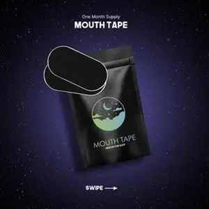Ultra Breathable Sleep Mouth Tape - One Month Supply for Sleeping.