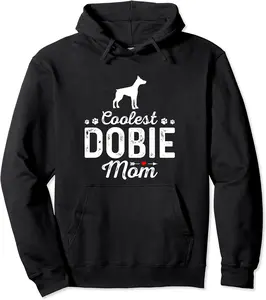 Coolest Dobie Mom Funny Dog Mama Pet Dog Family Pullover Hoodie - Alizejaqua Shop 27B09MZKB4K3