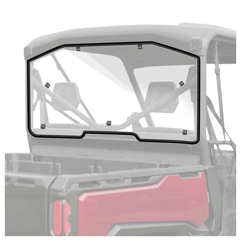 StarknightMT Rear Windshield Full Back Window Compatible With Can-Am Defender 2016-2026 HD5 HD8 HD10 Max, UV-Proof Polycarbonate Rear Window Windscreen (Clear)