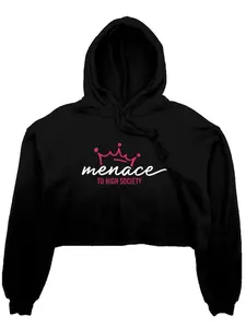 Menace Cropped Lightweight Hoodie