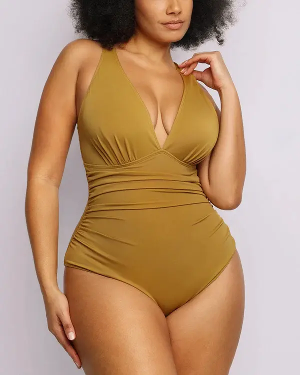 Shapellx Smart Sculpt Front Ruched Swimsuit for Women Sales Shapellx Smart Sculpt Front Ruched Swimsuit for Women Sales