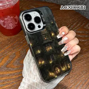 Case for iPhone 17 16 E Pro Max 15 Plus 14 13 12 11 XS XR Haunted Mansion Halloween Lightweight Scratch Resistant Drop-Proof Cute Girly Case