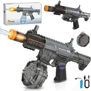 Electric Water Gun for Adults Kids,Automatic Electric Squirt Gun with Light Up,28-32 FT Range Water Pistol Blaster Soaker，Water Blaster for Age 3-12, Summer， Beach，Swimming Pool，Outdoor Water Toy,summervibes
