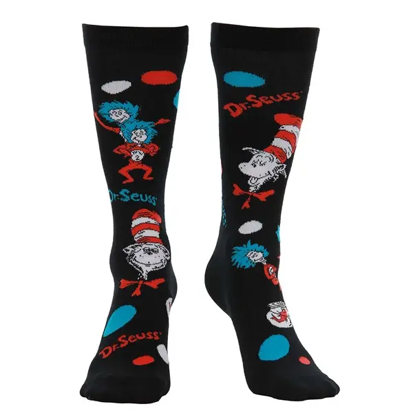 Adult The Cat In The Hat Pattern Socks