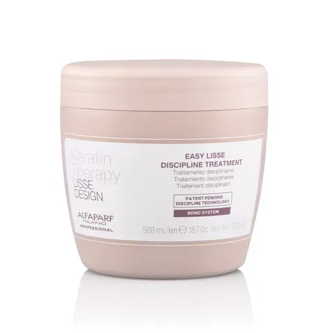 Alfaparf Milano Easy Lisse Discipline Repair Liquid Treatment Serum - 500ml Haircare with Heat-Activated Keratin, Bond System, Lactic Acid, Aqua, Cocamidopropyl Betaine, Amazonian Oil for Smoothing, Heat Protection on Wet Hair