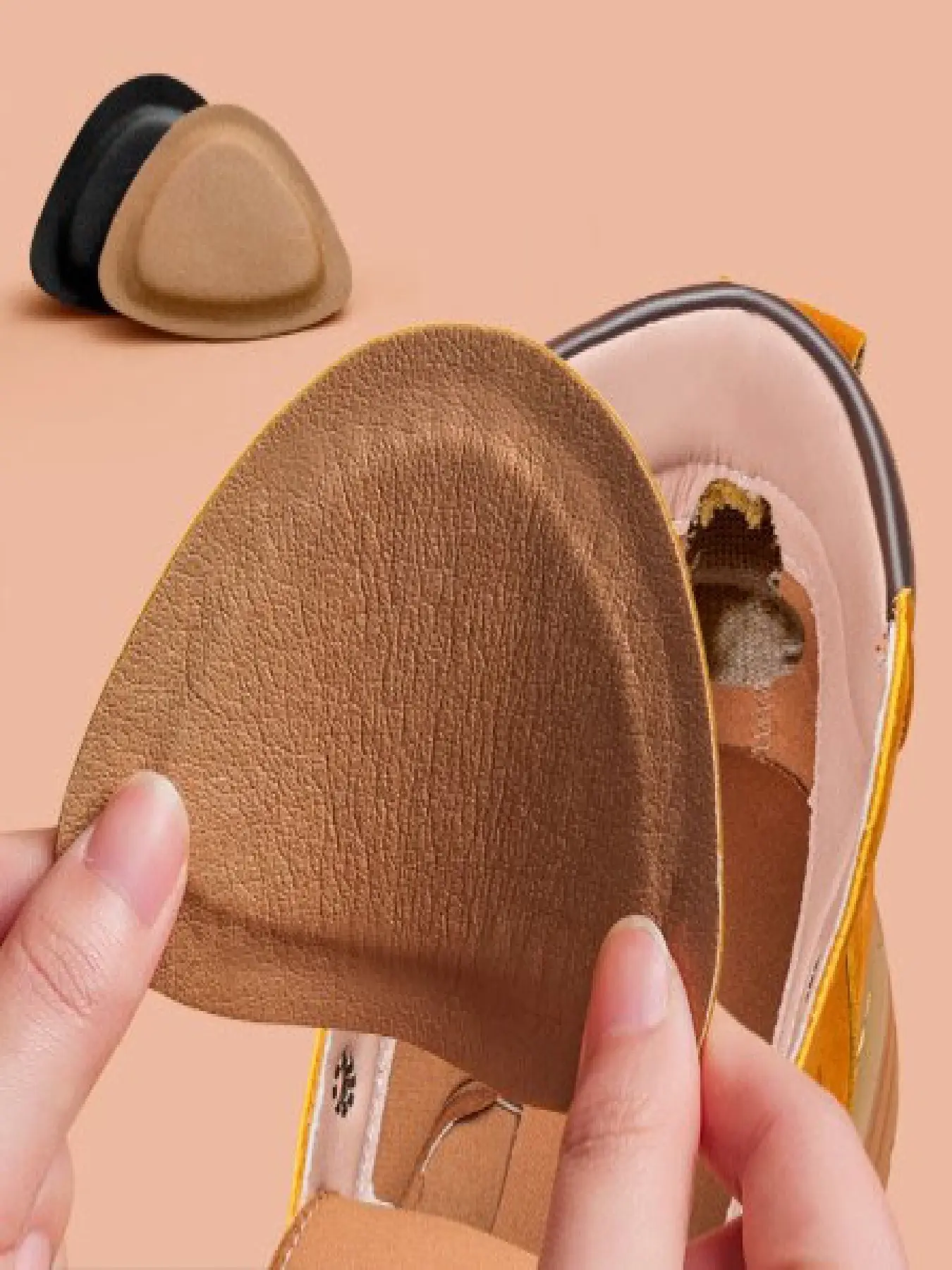 Self-Adhesive Boot Shoe Repair Patch, Adhesive Inserts, Back Wear Fix Inner Lining Hole Repair, Anti-Crack Foot Padding Patch, 1 Pair Boots, Footwear