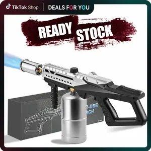 【Fathersdaygift】Powerful Propane Grill Torch, Blow Torch With Adjustable Flame, Flame Torch Thrower for BBQ, Campfire, Searing Steak, Cooking Tool Barbecue Bakeware, SummerVibes #fathersdaygift