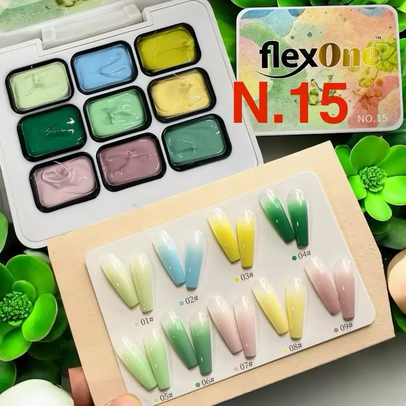FlexOne Ombre Gel Summer Colors #15 - Pat Pat Gel - Painting Gel (Gel Dặm Ombre - Gel Vẽ siêu đặc)
