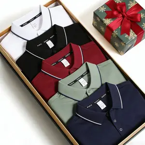 Men’s polo shirt set, casual stylish loungewear, solid short sleeves, contrast collar, breathable for everyday wear/golf,summervibes
