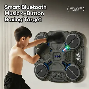 Smart Music Boxing Training Machine with Boxing Gloves, Boxing Set, Universal for Adults & Kids, LED Display with Real-Time Punch Data Feedback, Bluetooth Music RhythmSync, Wall-Mountable Space-Saving Design, Boxing Equipment for Home & Gym Use