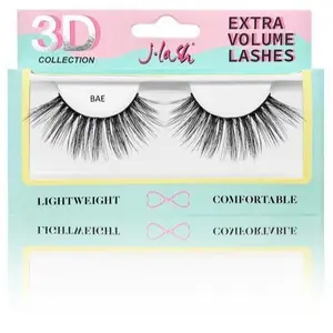 J-lash Bae 3D Faux Mink Lashes Extra Volume Lightweight Comfortable Reusable Handmade Easy to Apply for All Eye Shapes