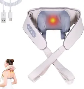 USB Rechargeable Deep Tissue Massager, 8-Claw - Portable Finger Press Massager Suitable for Neck, Back, Shoulders, and Legs - Perfect Gift for Men and Women, Waist, Relaxation. Sternocleidomastoid Muscle Massager, Wireless Portable Heat Neck,body massager
