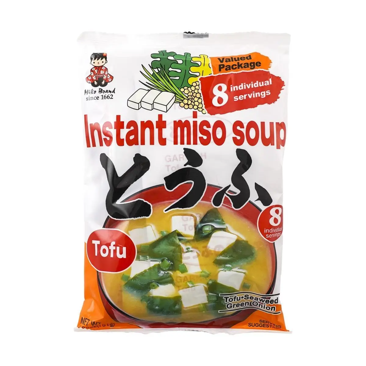 SHINSYU-ICHI Instant Miso Soup Pack Tofu Flavor 8 Servings 151g - Authentic Japanese Miso