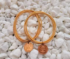 Guitar String Bracelet - Light Gold