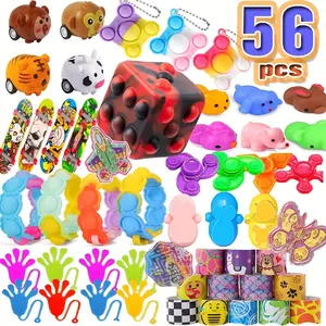 56pcs Party Favor Set for Kids Treasure Prizes Box Toys Goodie Bags Stuffers Classroom Rewards Birthday Christmas Gifts Children's Party Favors