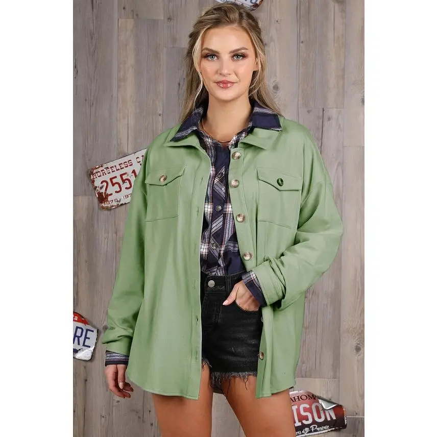 NINEXIS Warm Button Down Jacket