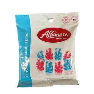 Albanese Worlds Best Candy Fire Cracker Gummi Bears- Cherry, Lemon Lime, &  Blue Raspberry - 1 Bag 3 oz
