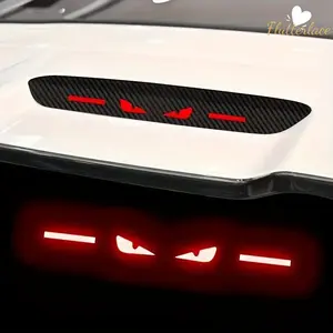 Carbon Fiber Brake Lamp Sticker, High Position Auto Light Cover, Durable PET Material, Stylish Car Tail Safety Accessory, DIY Logo Paste, Universal Fit for Cars, Trucks, SUVs, Front or Rear Installation