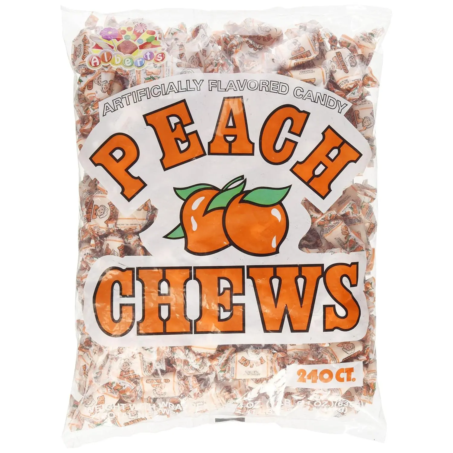 Albert's Peach Chews,0.01 ounce, 240 Count Bag