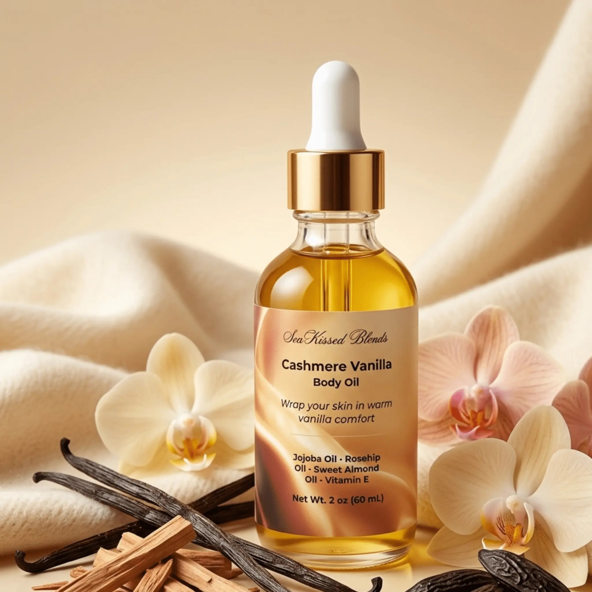 Cashmere vanilla body oil
