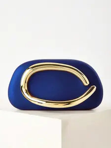 Women's Elegant Vintage Metal Decor Clutch Bag, Fashionable Chain Strap Evening Bag, Trendy All-match Crossbody Bag for Party Decor for Women & Girls, Handheld Bag Purse