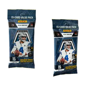 Two (2) Packs of 2025 Panini Mosaic Football Jumbo Value Cello Fat Pack