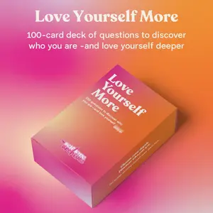 Love Yourself More Card Deck - 100 Meaningful Questions for Personal Growth & Self-Discovery - 3 Levels of Depth - Ideal for Mindfulness & Journaling