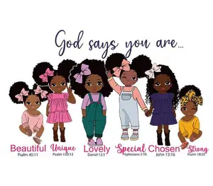 God Says You Are (Girls) Vinyl Stickers Decorative Decor Matte
