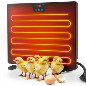 Smart Chicken Coop Heaters, 200W Chick Heating Panel Built-in Adaptive Temperature Sensor, Timer Chicken Coop Warmer Heater for Poultry Dog Pet House