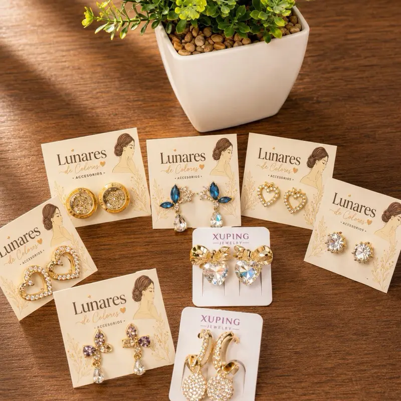 14k Gold Plate Earrings Set 3.0
