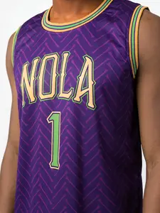 Men's Basketball Jersey Letter Pattern Loose Fit Breathable Sleeveless Top S-Xxxl Casual Sports Wear