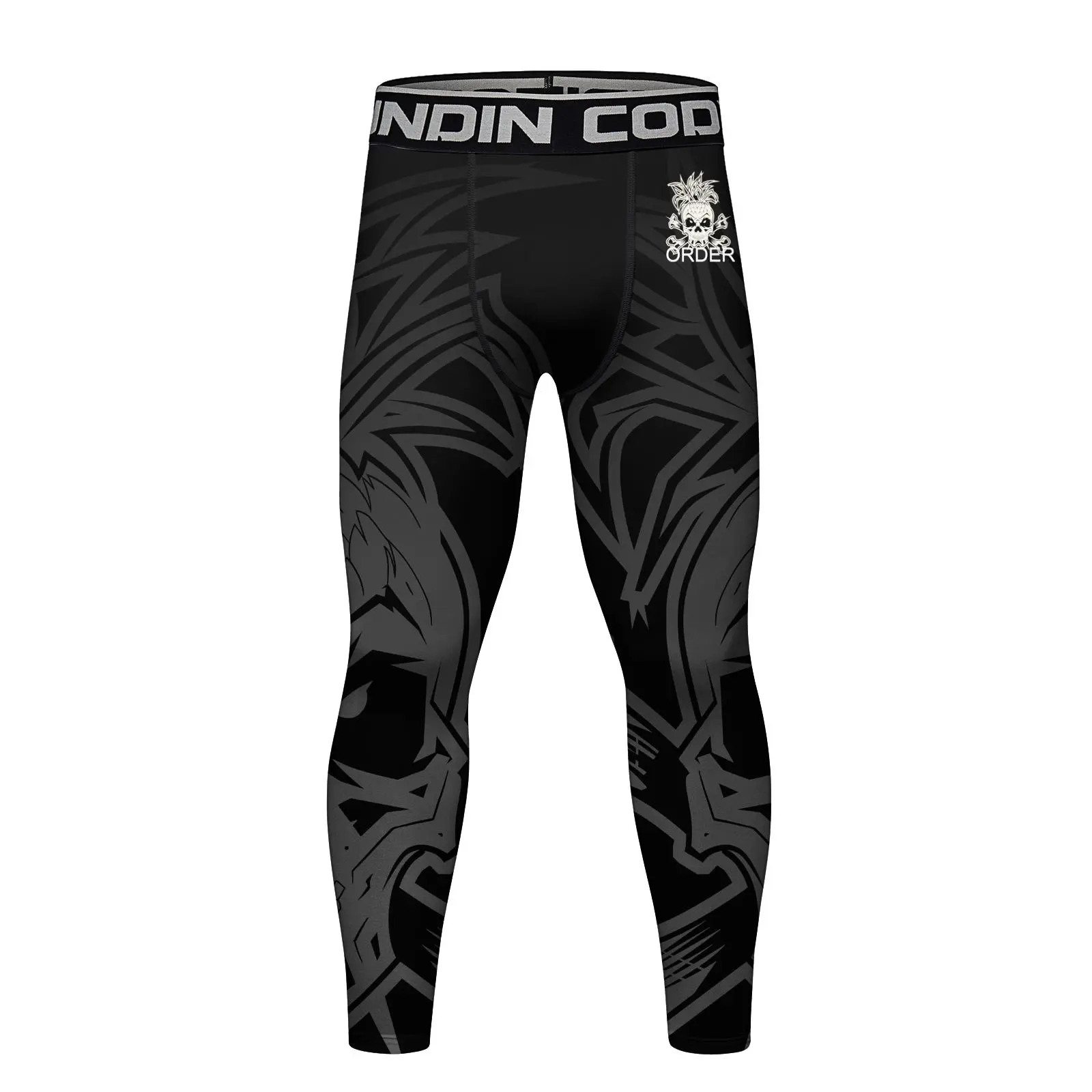 Men's Sublimated Print MMA Rash Guard and Shorts Set, Long Sleeve Polyester Blend Compression Gear with UPF 50+ for Boxing & Running