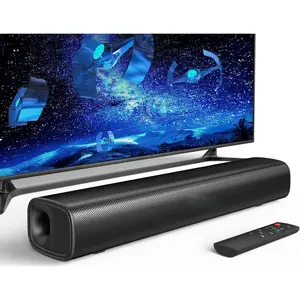 17 inch Sound Bar for Smart TV with Bluetooth 5.3/Optical/Auxiliary, Wall Mountable Soundbar for TV with SUB Out Port, Dual Full-Range Speakers, 40W TV Sound Bar for PC/Gaming/Projectors