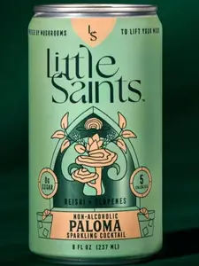 Little Saints Non-Alcoholic Paloma – Grapefruit Adaptogen Cocktail Drink (Pack of 12)