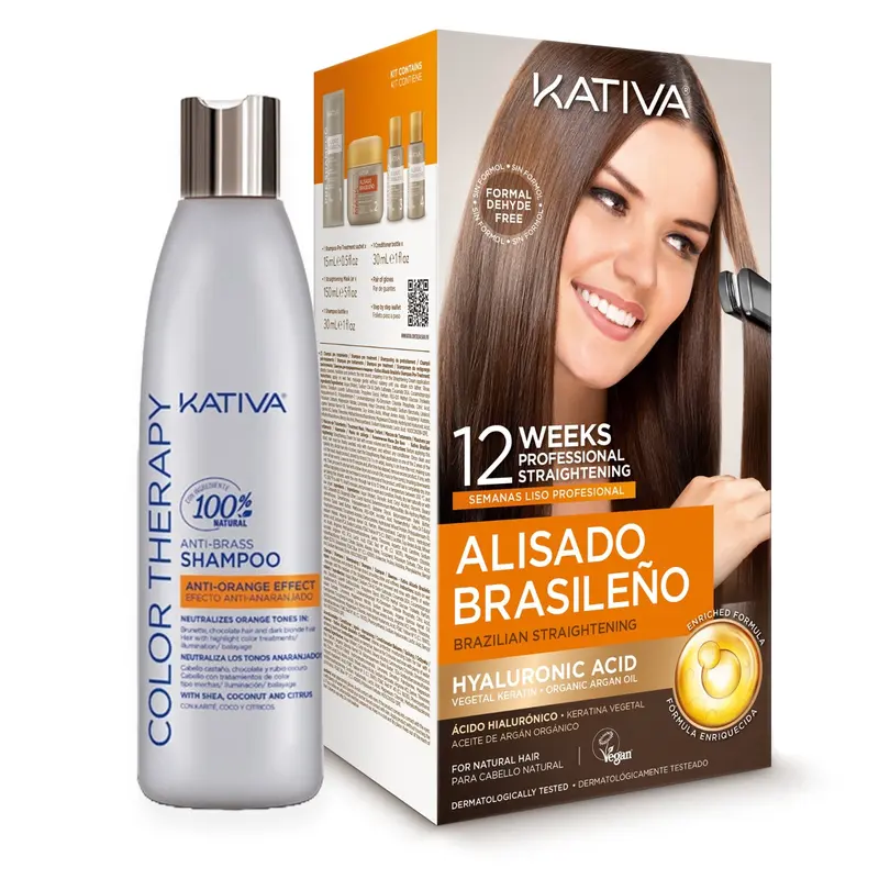 Kativa Brazilian Straightening Blonde Vegan Keratin Kit Germany - View #7