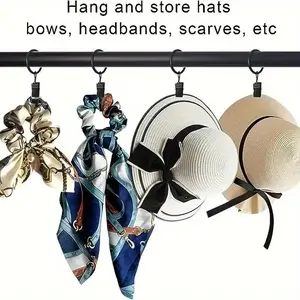 10/20pcs Metal Curtain Rings With Clips, Curtain Hangers Clips, Drapery Clips With Rings, Drapes Rings Fits Diameter 5/8in Curtain Rod