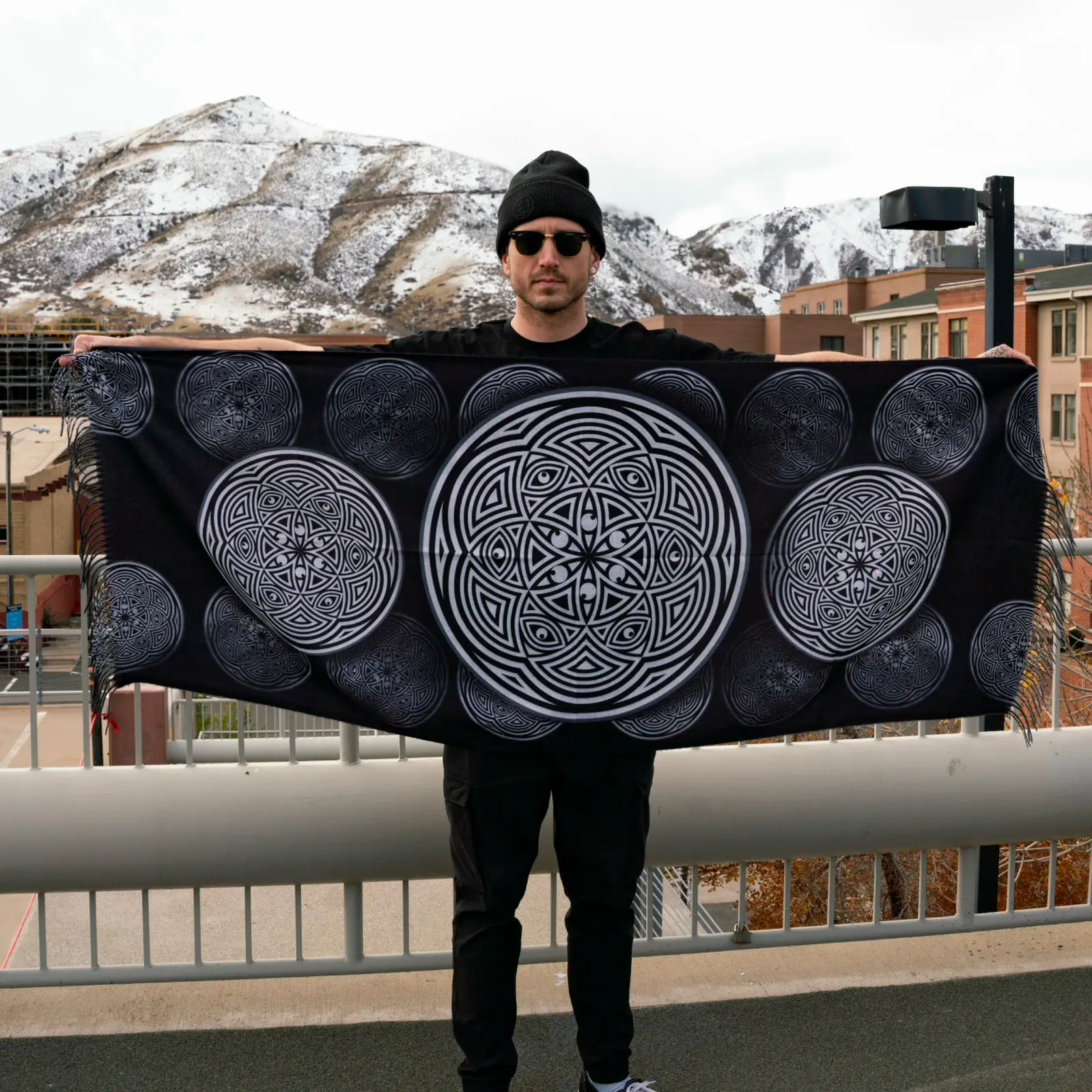 Eye Mandala Pashmina // aab_stract x iLL Art Collective