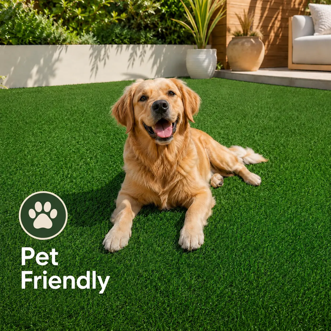 Designed to Last Up to 10 Years – 7 FT x 16 FT Artificial Grass Turf, 0.79 in Thick Dense Spring Grass, Realistic Synthetic Lawn for Dogs, Backyard, Patio, Balcony and Outdoor Landscaping, Pet-Friendly, Low Maintenance, No Mowing