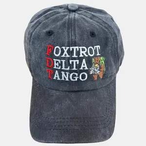 Embroidered FDT Resist Bear Hat, Foxtrot Delta Tango Anti Embroidered National Parks Hat, National Forest Service Hat, Embroidered Cap