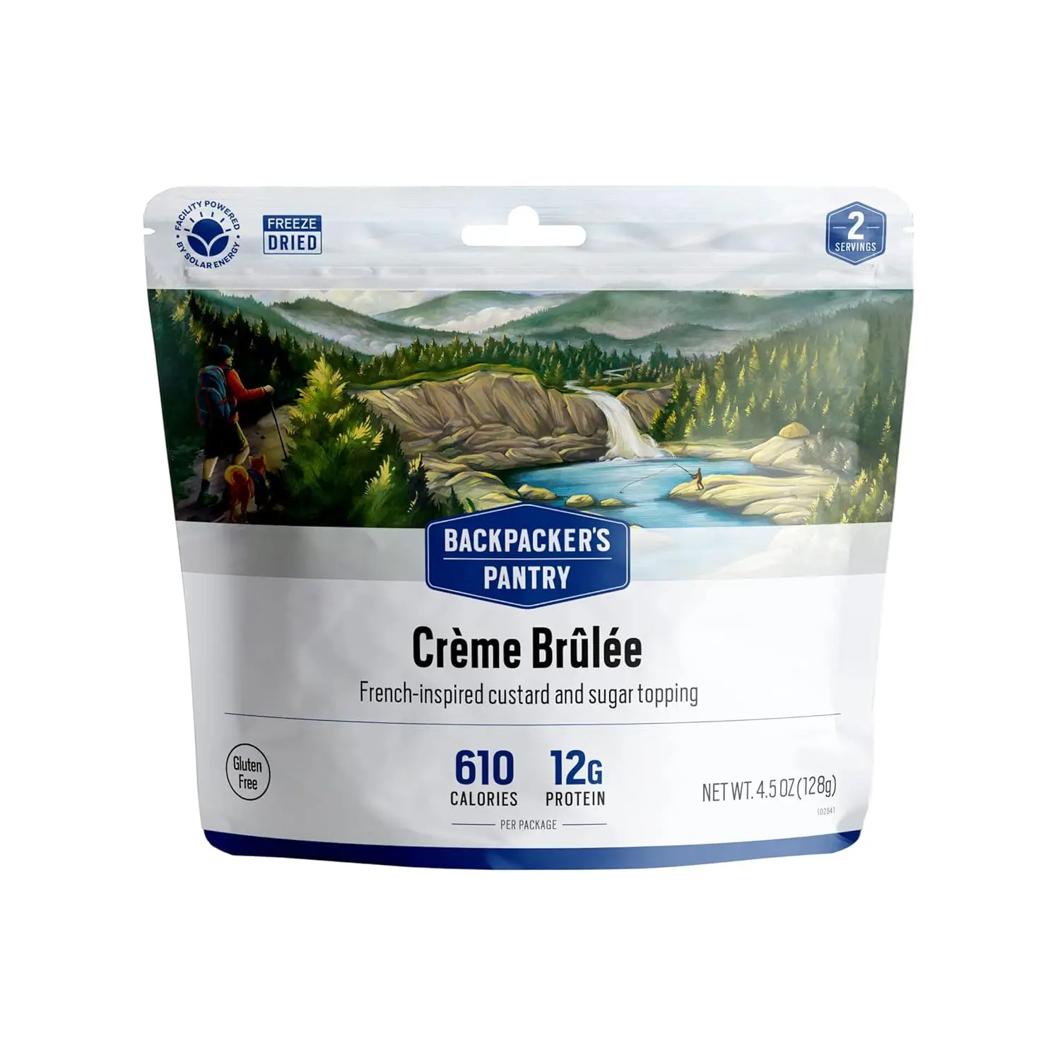 Backpacker's Pantry Creme Brulee - Freeze Dried Backpacking & Camping Food Emergency 12 Grams of Protein, Vegetarian, Gluten-Free 1 Count