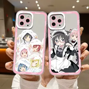 Anime Puella Magi Madoka Magica Cute Y2K Classic Phone Case for iPhone 17 16 15 14 13 12 11 Pro Max Plus Air Shockproof Soft Clear Back Cover Holiday Gifts and Fashion Items