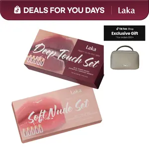 [Laka] Mini Fruity Glam Tint Set (2 options) - Glossy Lip Tint with a Lightweight, Non-Sticky Feel that Leaves a Transfer-Proof Stain