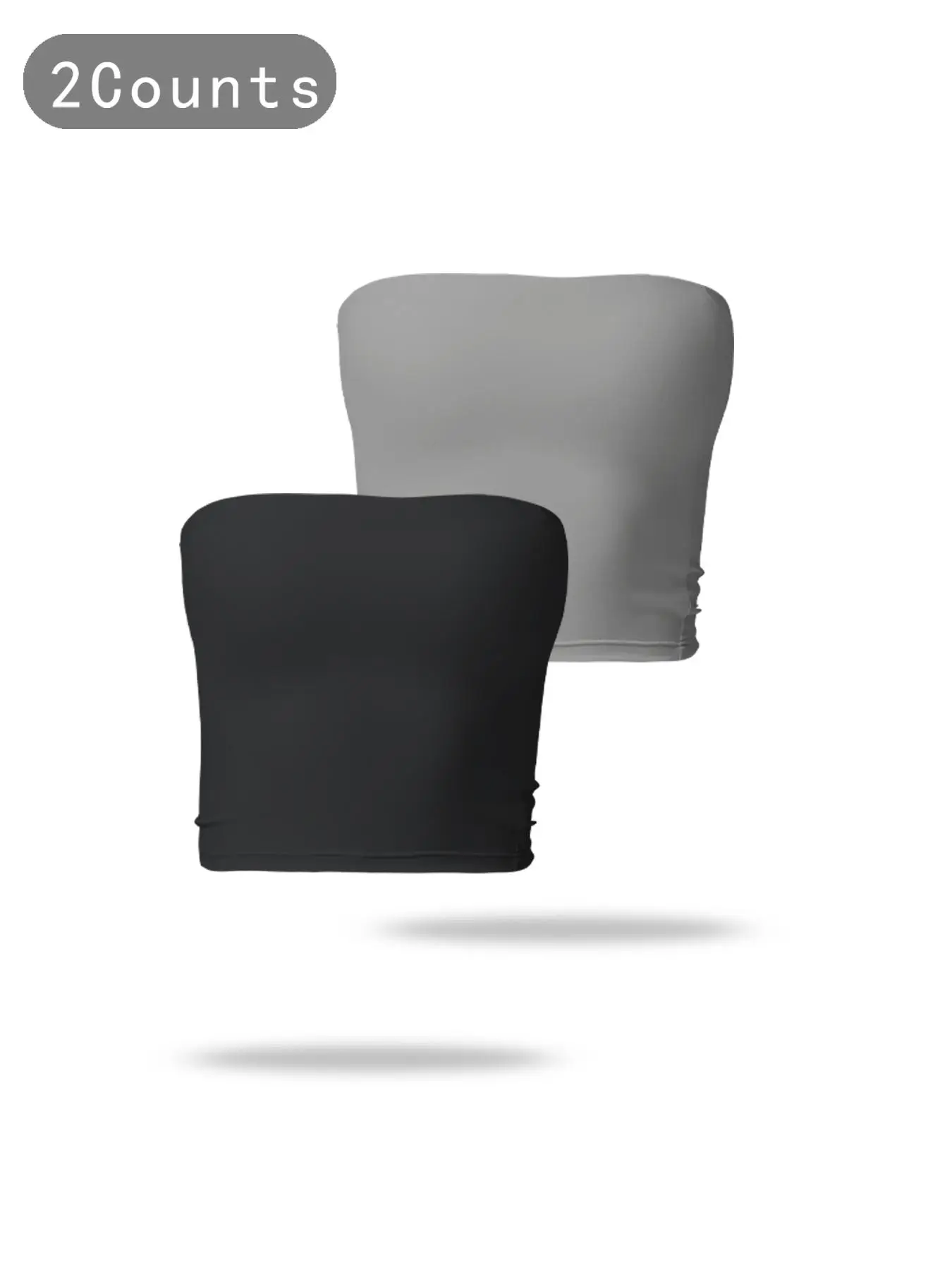 Women's Solid Color Sports Bandeau Bra, Breathable Comfortable Quick Drying Sports Bra, Ladies Sportswear for Indoor Outdoor Wear